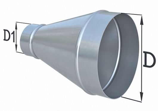 Переход круглый Ø1120/Ø315 РК 1120/315 Воздуховоды для вентиляции #2